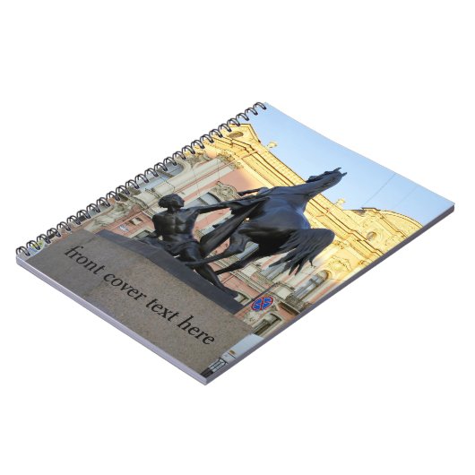 Skulpturen der Anichkov-Brücke in St. Petersburg Notizblock (Linke Seite)