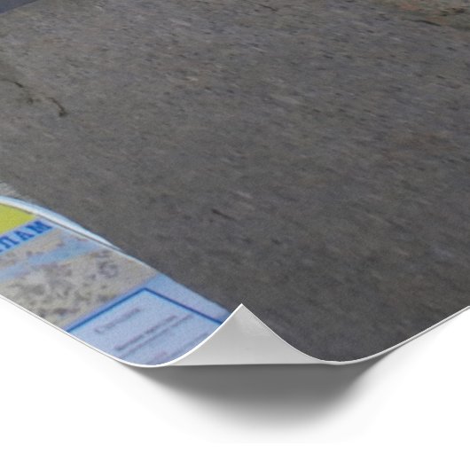 Skulpturen der Anichkov-Brücke in St. Petersburg Poster (Ecke)