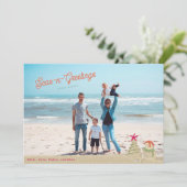 Skulpturen Foto Weihnachtskarte Karte (Stehend Vorderseite)