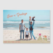 Skulpturen Foto Weihnachtskarte Magnetkarte (Vorderseite)