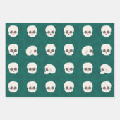 Skulpturen im Knochenhintergrund Geschenkpapier Set (Vorderseite 3)