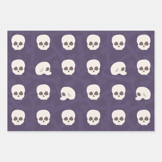 Skulpturen im Knochenhintergrund Geschenkpapier Set (Vorderseite 2)