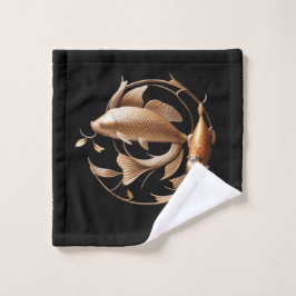 Skulpturen Kupfer Koi Handtuch Badhandtuch Set