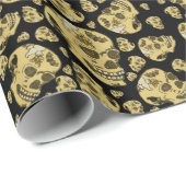 Skulpturen mit Bat Raven und Geistertattoos Geschenkpapier (Rolleneckpunkt)