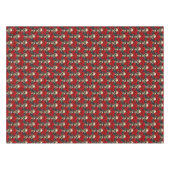 Skulpturen mit roten und schwarzen Rose Tischdecke (Vorderseite (Horizontal))