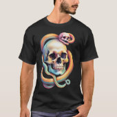 Skulpturen mit Schlangen oder Rose Farbkunstkollek T-Shirt (Vorderseite)