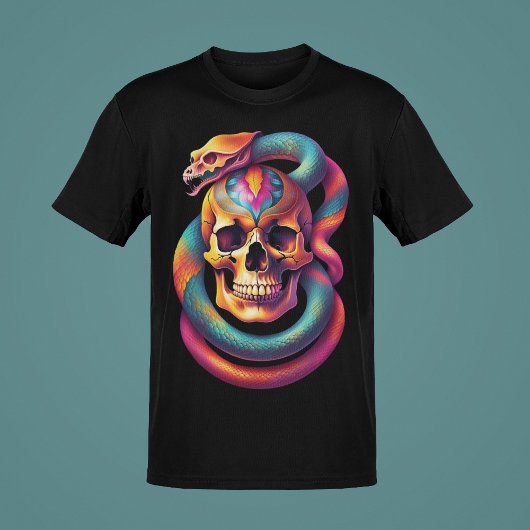 Skulpturen mit Schlangen oder Rose Farbkunstkollek T-Shirt