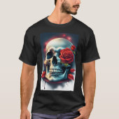 Skulpturen mit Schlangen oder Rose Farbkunstkollek T-Shirt (Vorderseite)
