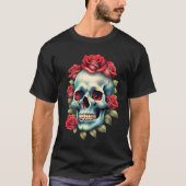 Skulpturen mit Schlangen oder Rose Farbkunstkollek T-Shirt (Vorderseite)