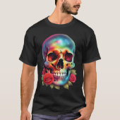 Skulpturen mit Schlangen oder Rose Farbkunstkollek T-Shirt (Vorderseite)