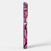 Skulpturen Rosa Blume auf Schwarzen Bildlauf Case-Mate iPhone Hülle (Rückseite / Rechts)