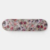 Skulpturen Rose und Pink Disco Balls Skateboard (Horizontal)