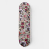 Skulpturen Rose und Pink Disco Balls Skateboard (Vorderseite)