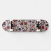 Skulpturen Rose und Pink Disco Balls Skateboard (Horizontal)
