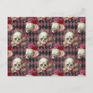 Skulpturen Rose und rosa Lila geprüft Postkarte