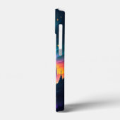 Skulpturen Sterne Mond Himmelswasser Flussberge Case-Mate iPhone Hülle (Rückseite / Links)