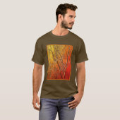 Skulpturen Textur Aussehen bare Baumzweige Kunst T-Shirt (Vorne ganz)
