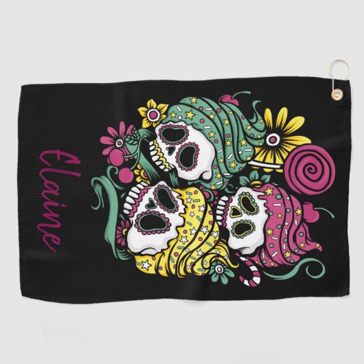 Skulpturen und Blume Golf Head Cover Golfhandtuch (Horizontal)