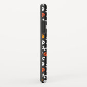 Skulpturen und Knochen Halloween Muster Case-Mate iPhone Hülle (Hinten/Rechts)