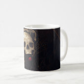 Skulpturen und rote Rosen Design Kaffeetasse (VorderseiteRechts)