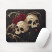 Skulpturen und rote Rosen Design Mousepad (Mit Mouse)