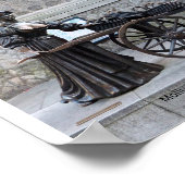 Skulpturen und Statuen in Dublin, Irland Poster (Ecke)