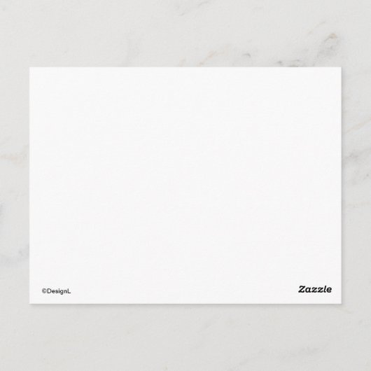 Skulpturen und Streifen, Kunst Postkarte (Rückseite)