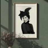 Skulpturenbogen: einfarbige Avantgarde-Mode Poster