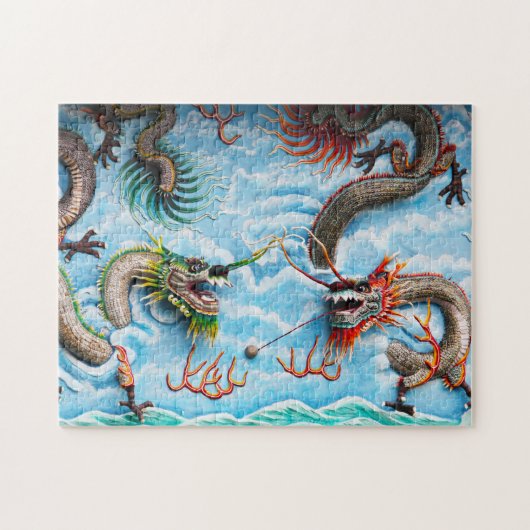 Skulpturendrachen Singapur . Puzzle (Horizontal)