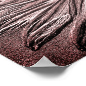 Skulptureneffekt Schwarze Mit Augen Susan Blume Ar Poster (Ecke)