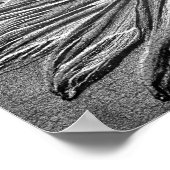 Skulptureneffekt Schwarze Mit Augen Susan Blume Ar Poster (Ecke)