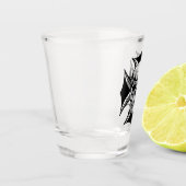 Skulpturenkralle Cross Goth Biker Art Schnapsglas (Links)