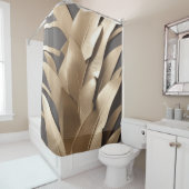 Skulpturierte Blätter für Bananen aus Metall - Dus Duschvorhang (Beispiel)