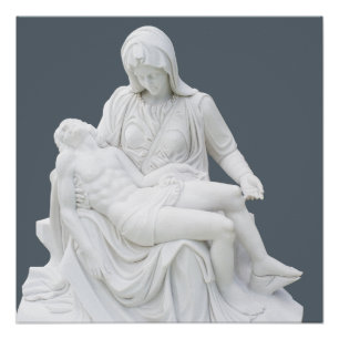 Skulpturierte Pieta Poster