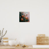 Skulpturierte Rose Poster (Küche)