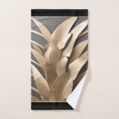 Skulpturiertes Set aus Bananenblättern (Handtuch)