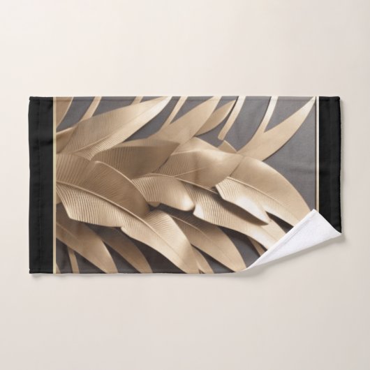 Skulpturiertes Set aus Bananenblättern (Handtuch)