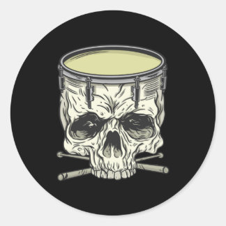 SKULTUR RUNDER AUFKLEBER