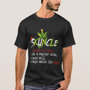 Skuncle Definition Funny Weed Frohe Weihnachten  T-Shirt