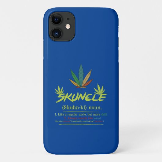 Skuncle Definition Rauchen Uncle Funny Stoner Case-Mate iPhone Hülle (Rückseite)