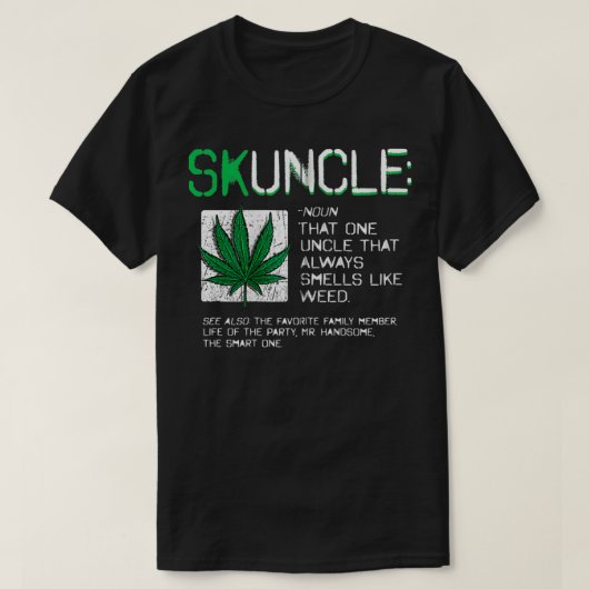 Skuncle Funny Favorite Onkel, die immer riecht L T-Shirt (Design vorne)