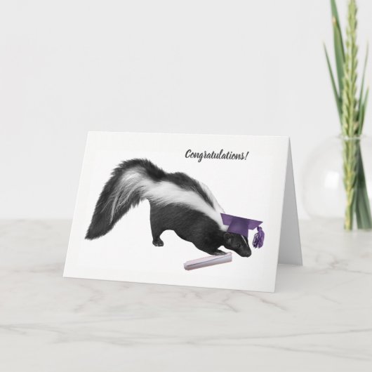 Skunk Abschluss Card Karte (Vorderseite)
