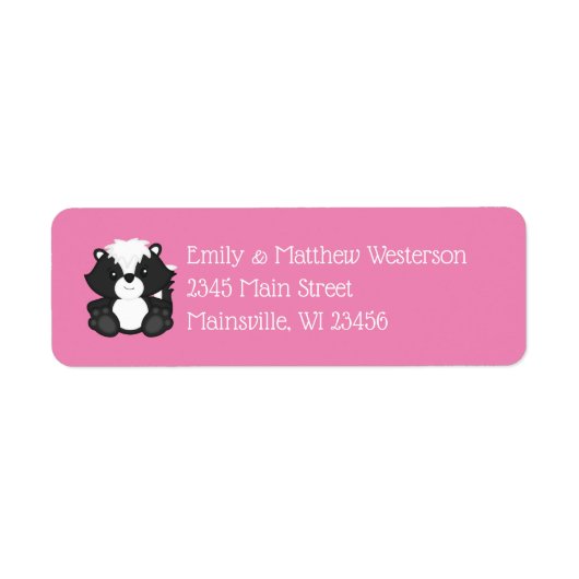 Skunk Baby Dusche Pink (Vorne)