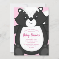 Skunk Baby Dusche Pink