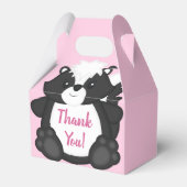 Skunk Baby Dusche Pink Geschenkschachtel (Vorderseite)