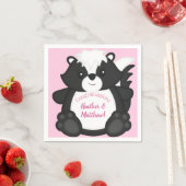 Skunk Baby Dusche Pink Serviette (Beispiel)