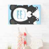 Skunk Baby Shower Blue Banner (Insitu)