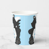 Skunk Baby Shower Blue Pappbecher (Rechts)