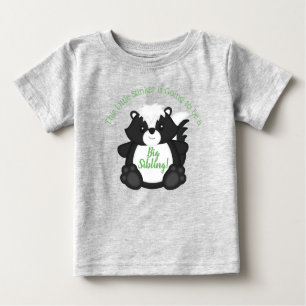 Skunk Baby Shower Green Baby T-shirt