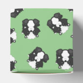 Skunk Baby Shower Green Geschenkschachtel (Oben)
